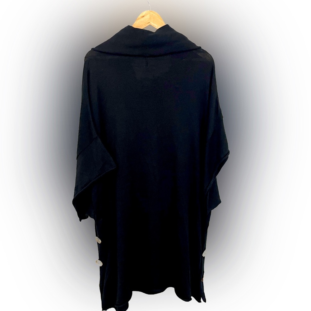 Melissa McCarthy Seven7 1X Black Cowl Neck Tunic